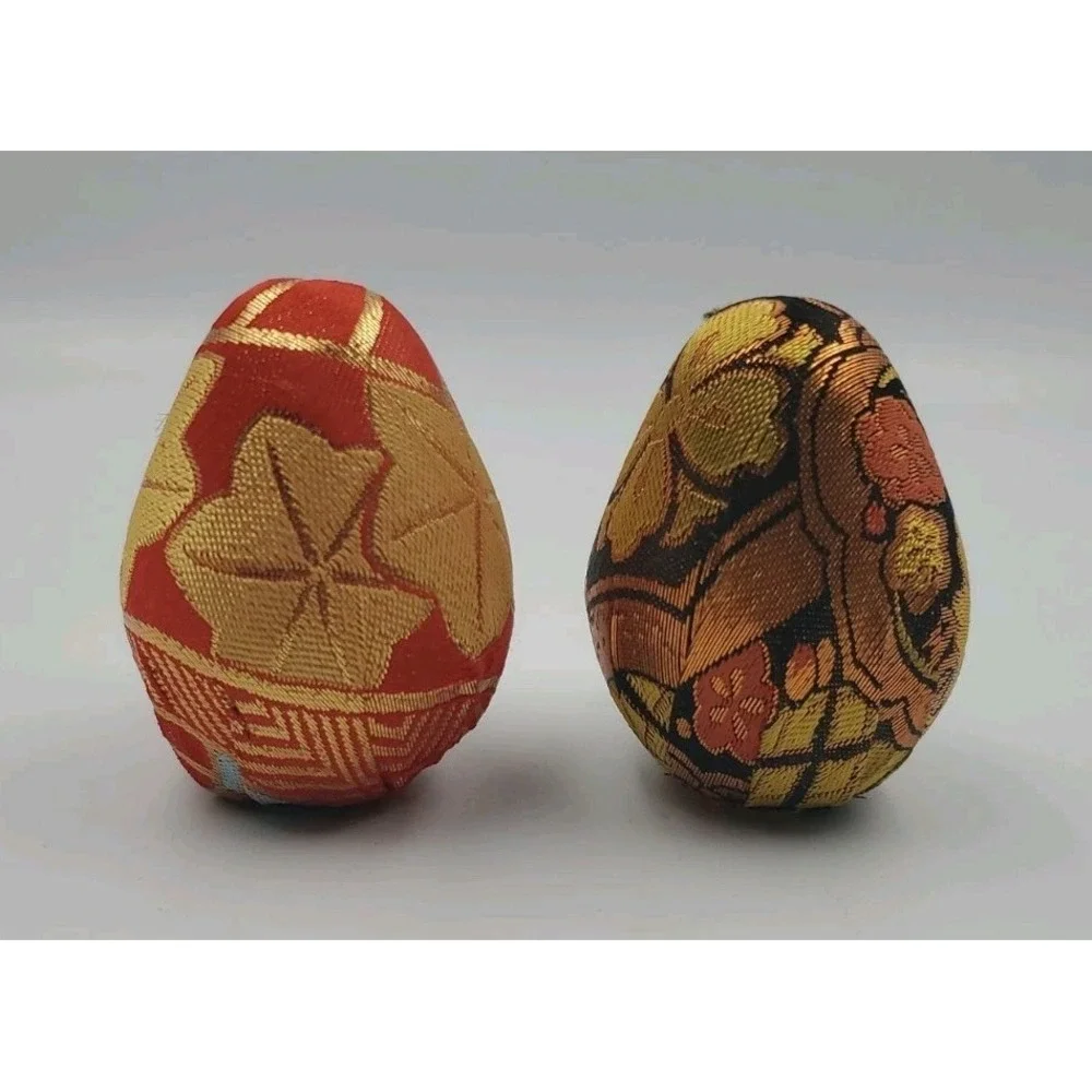 Vintage Couple Japanese Wedding Hime Daruma‎ Dolls Round Shelf Statue Display